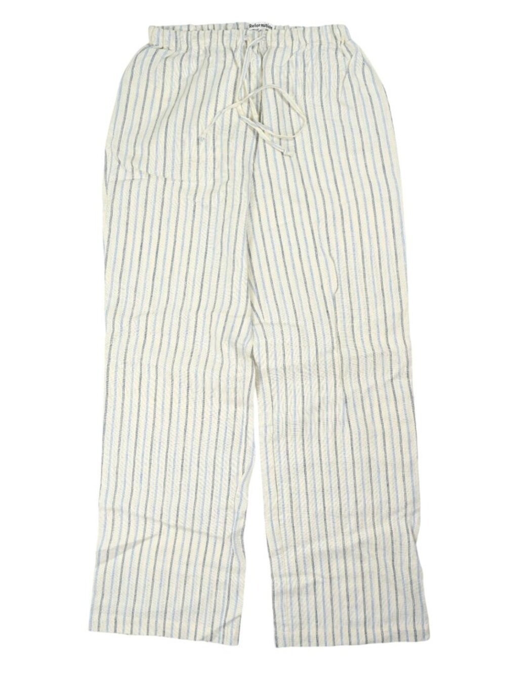 Reformation Linen Striped Pants in Stripe